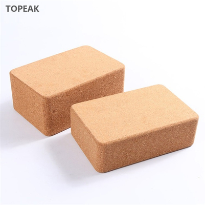 2 นิ้ว 3 นิ้ว 4 นิ้ว Cork Yoga Block 2 Pack 400g Wood Stretch Practice