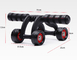 Gym Fitness Ab Wheel Roller เครื่องฝึกกล้ามเนื้อหน้าท้อง Rebound 32.5x13.7x22.5Cm