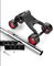 Gym Fitness Ab Wheel Roller เครื่องฝึกกล้ามเนื้อหน้าท้อง Rebound 32.5x13.7x22.5Cm